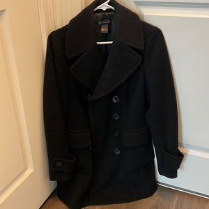 INC Black Peacoat
